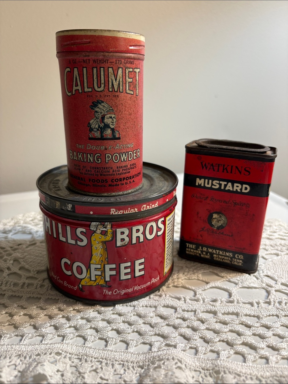 Vintage Kitchen Coffee Can & Spice Tins ~ Grandma’s Cooking Collectibles Decor